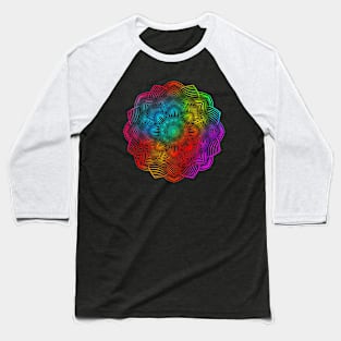 Colorful mandala flower Baseball T-Shirt